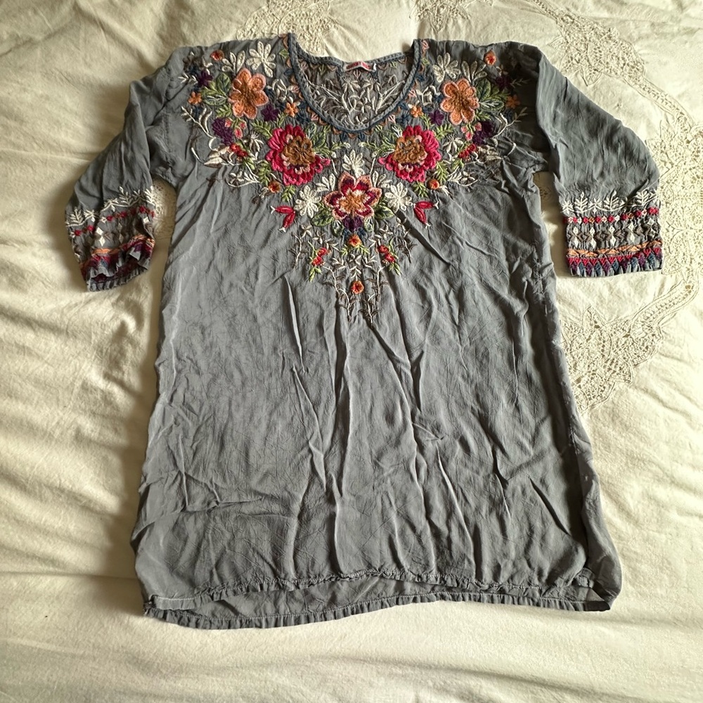 ❤️ JOHNNY WAS Embroidered Tunic, Size Small- - Picture 12 of 12